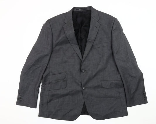 Jeff Banks Men's Grey Blazer, Size 42, Regular Fit