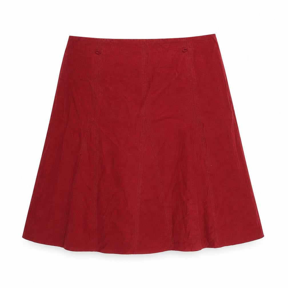 Marks & Spencer Women's Red Knee Length Skirt Size 20