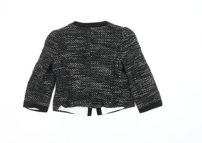New Look Women's Black Bouclé Blazer Size 10