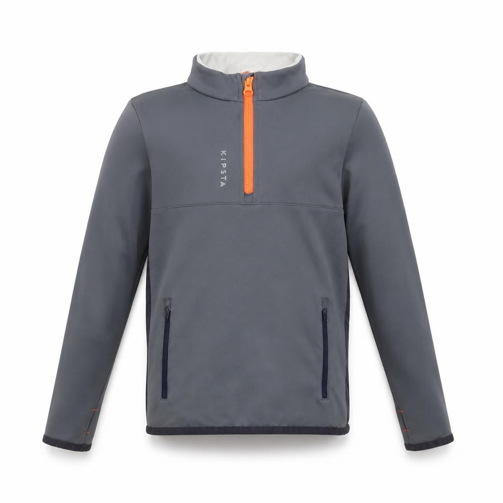 Decathlon Boys Grey 1/2 Zip Sweatshirt, 10-11 Years