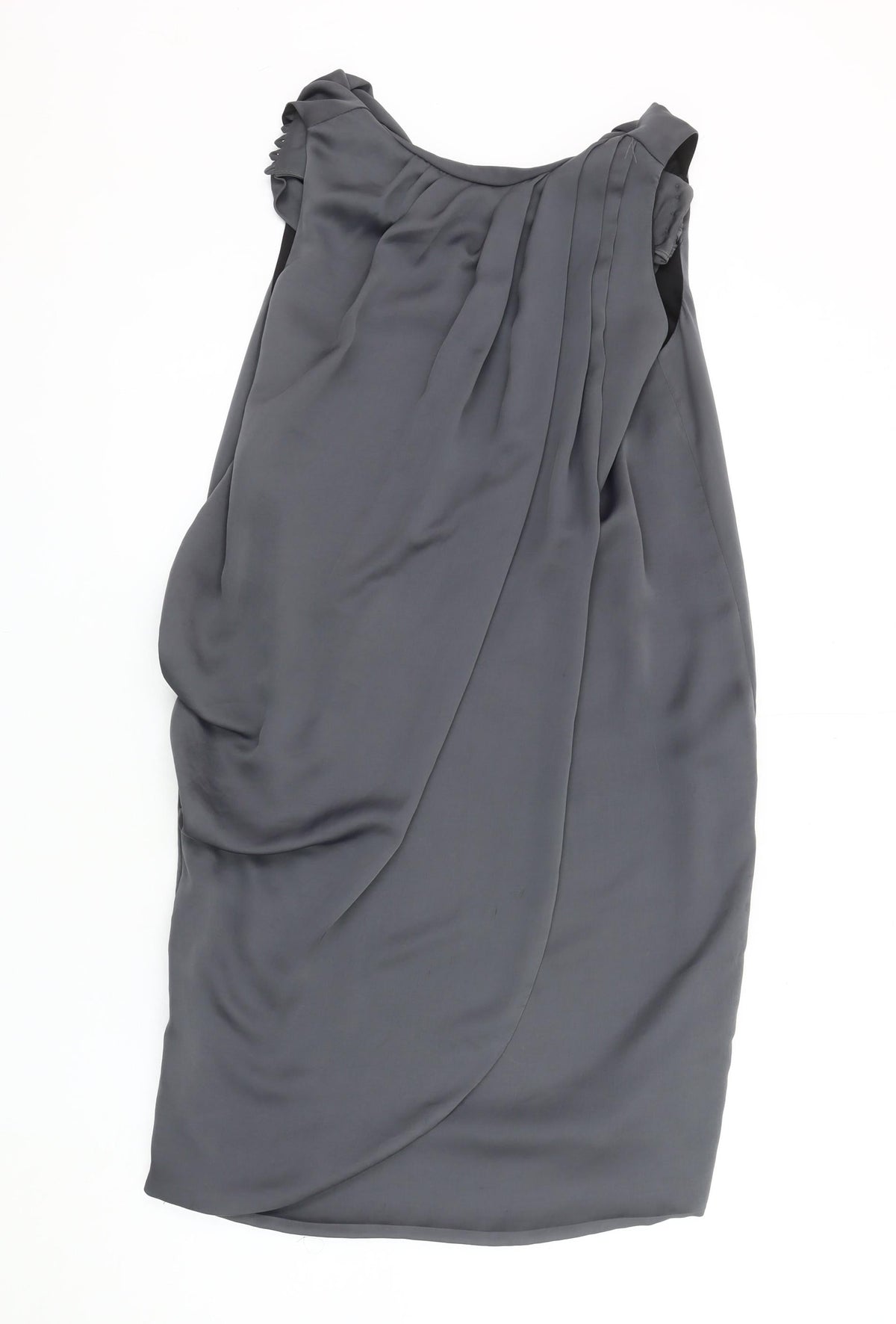 Zara Women's Grey Sleeveless Dress Size 8