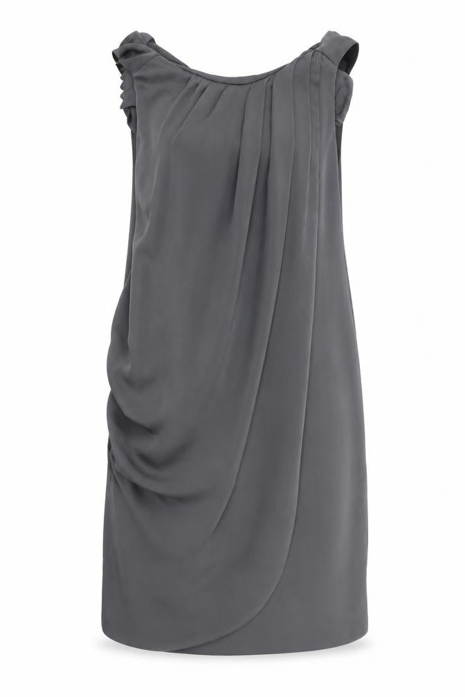 Zara Women's Grey Sleeveless Dress Size 8