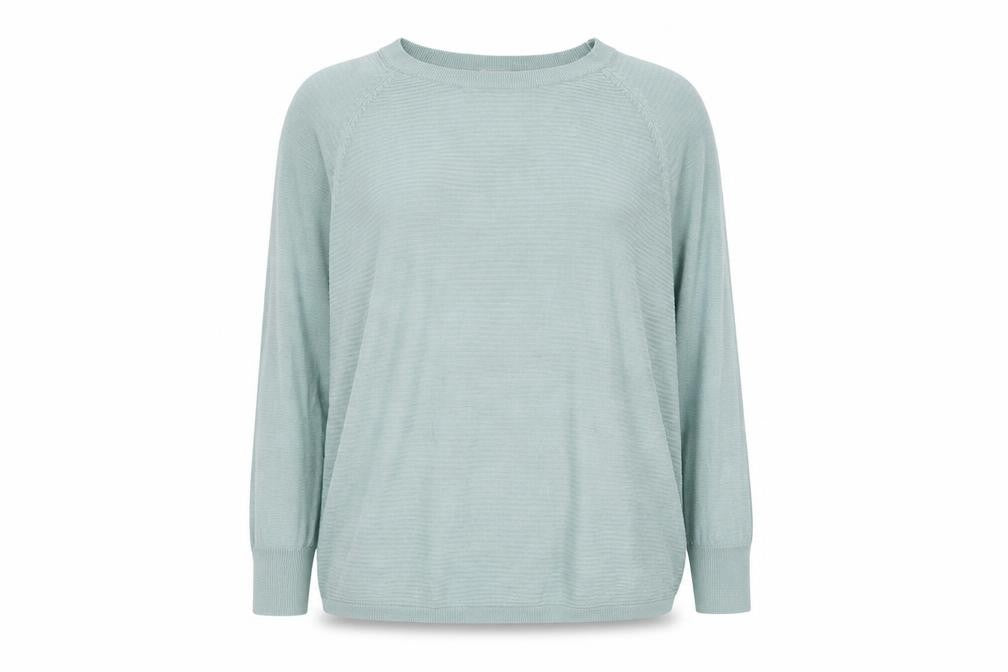 Jacqueline de Yong Women's Blue Crew Neck Pullover Jumper L