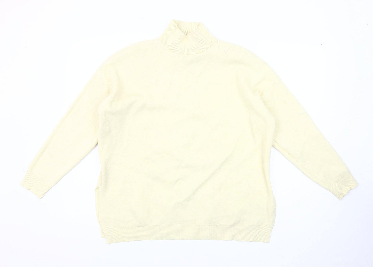 Stradivarius Women's Ivory Mock Neck Jumper