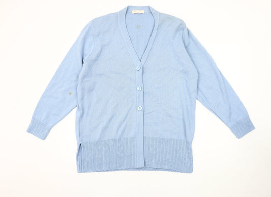 Bonmarché Women's Blue Cardigan XL V-Neck