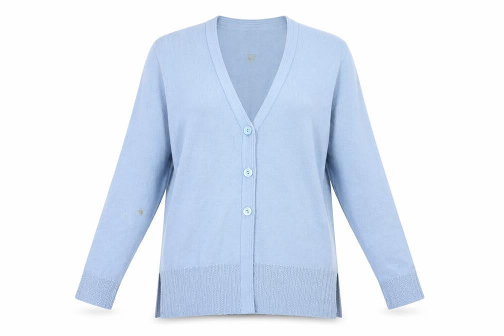 Bonmarché Women's Blue Cardigan XL V-Neck