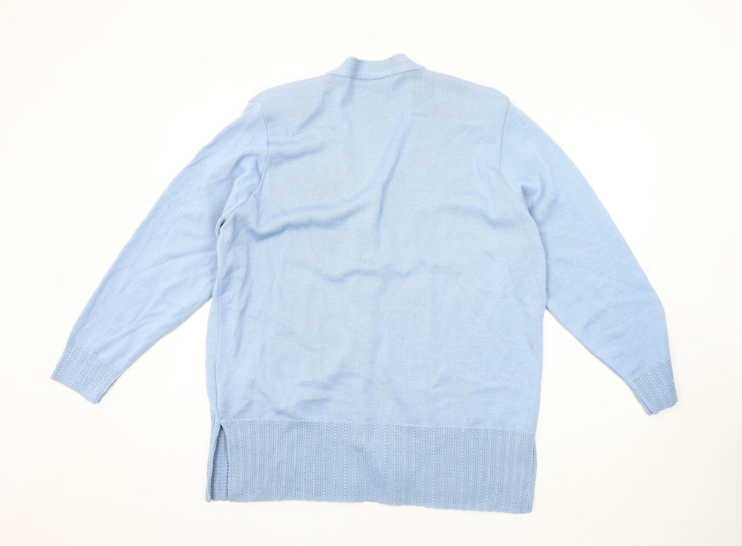 Bonmarché Women's Blue Cardigan XL V-Neck