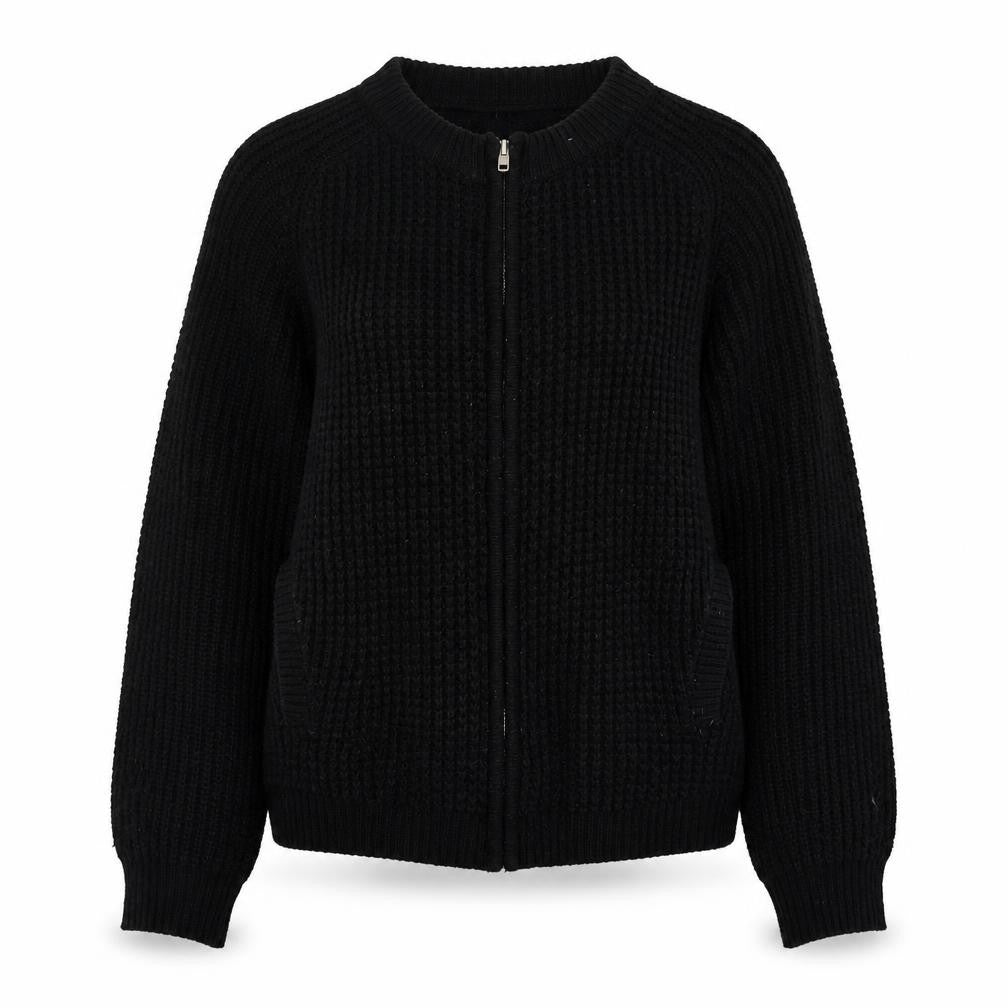 Warehouse Women's Black Full Zip Jumper Size 8