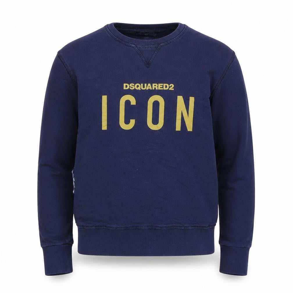 Dsquared2 Boys Blue Logo Pullover Sweatshirt 16Y