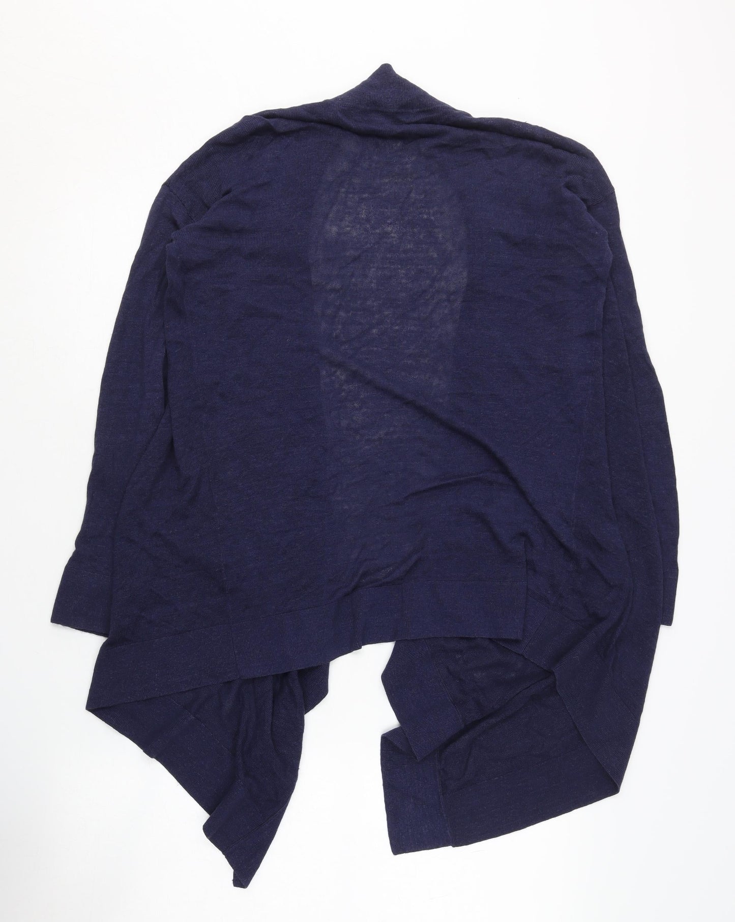 Autograph Women's Blue Open Front Cardigan Size 8 Wool Blend