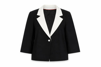 Windsmoor Women's Black Shawl Collar Blazer, Size 12