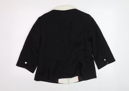 Windsmoor Women's Black Shawl Collar Blazer, Size 12