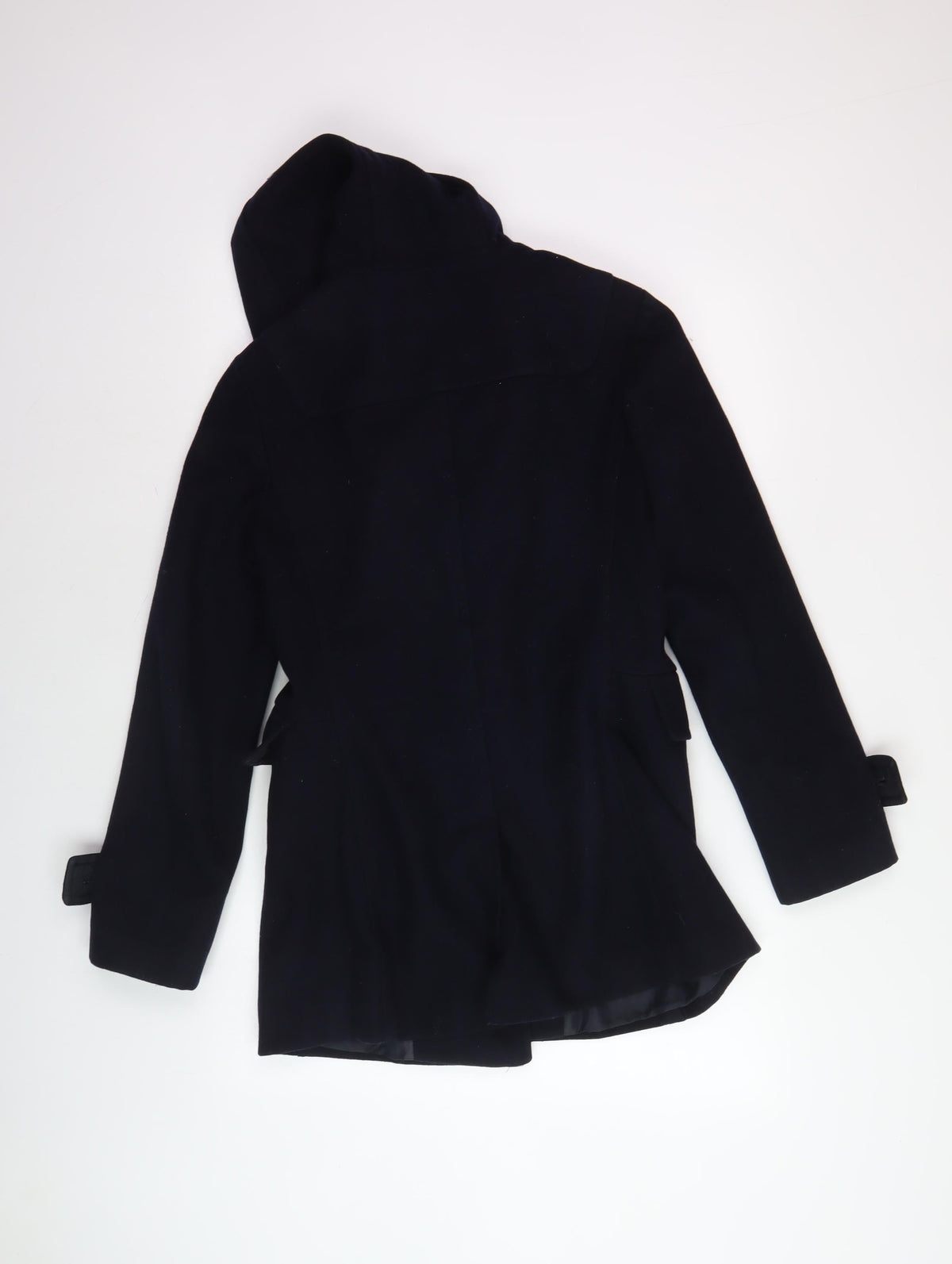 Therapy Women's Black Mid-Length Hooded Coat, Size 8