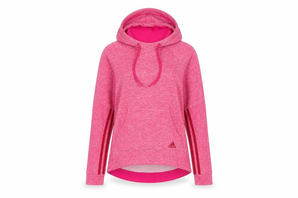 Adidas Women's Pink Pullover Hoodie, Size S, Activewear