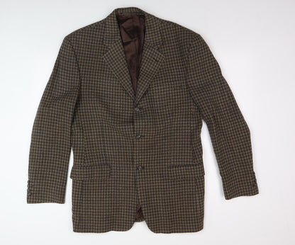 Berwin & Berwin Men's Brown Check Blazer 40L