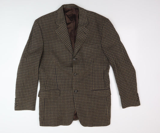 Berwin & Berwin Men's Brown Check Blazer 40L