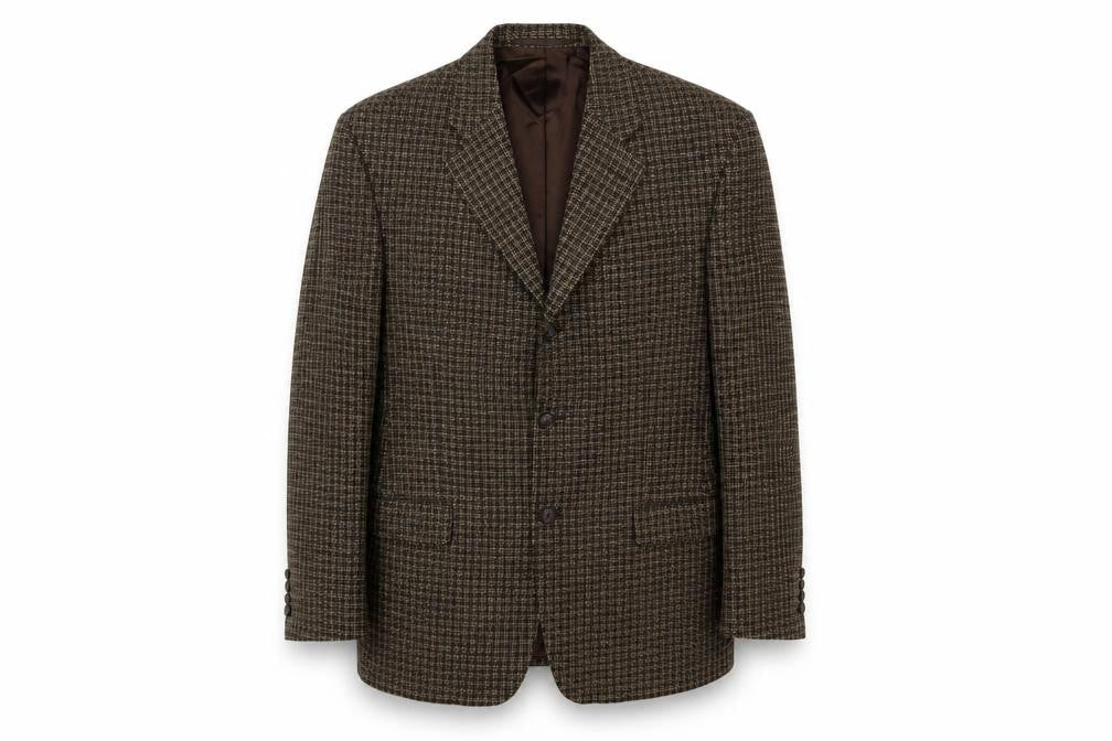 Berwin & Berwin Men's Brown Check Blazer 40L