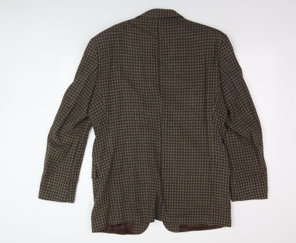 Berwin & Berwin Men's Brown Check Blazer 40L