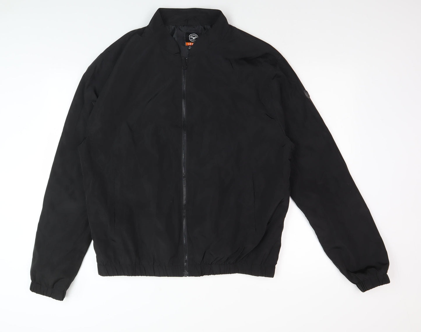 Le Breve Men's Black Basic Jacket, Size L, Casual Wear