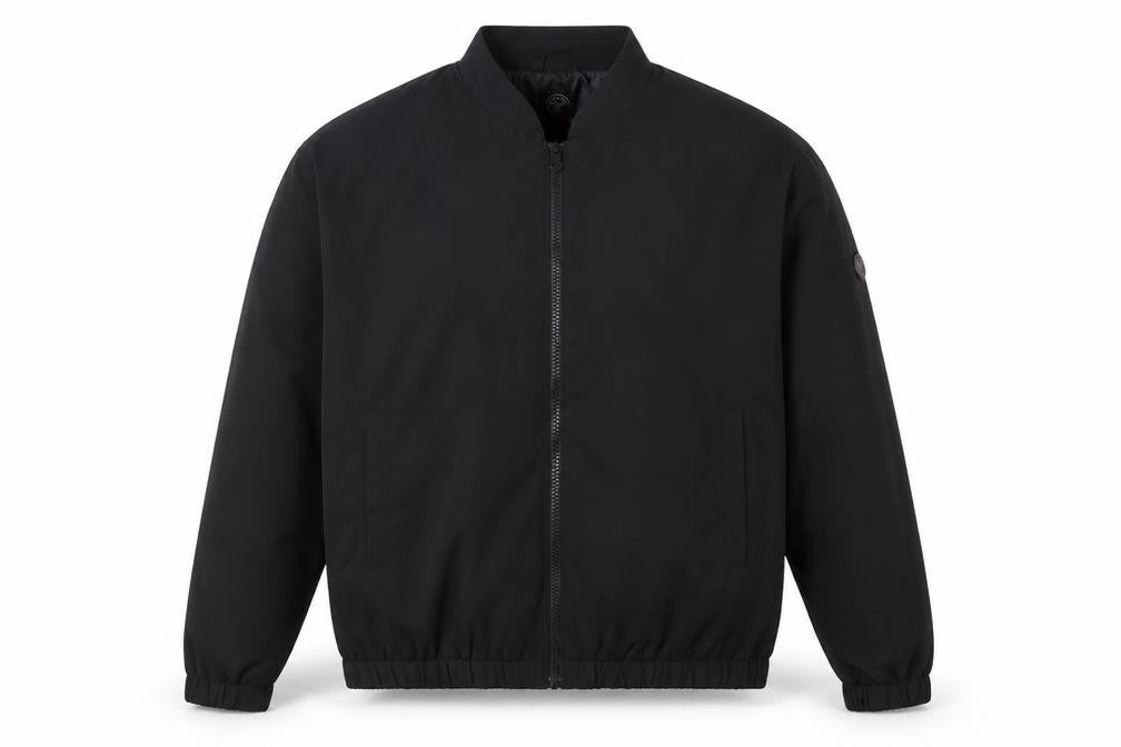Le Breve Men's Black Basic Jacket, Size L, Casual Wear