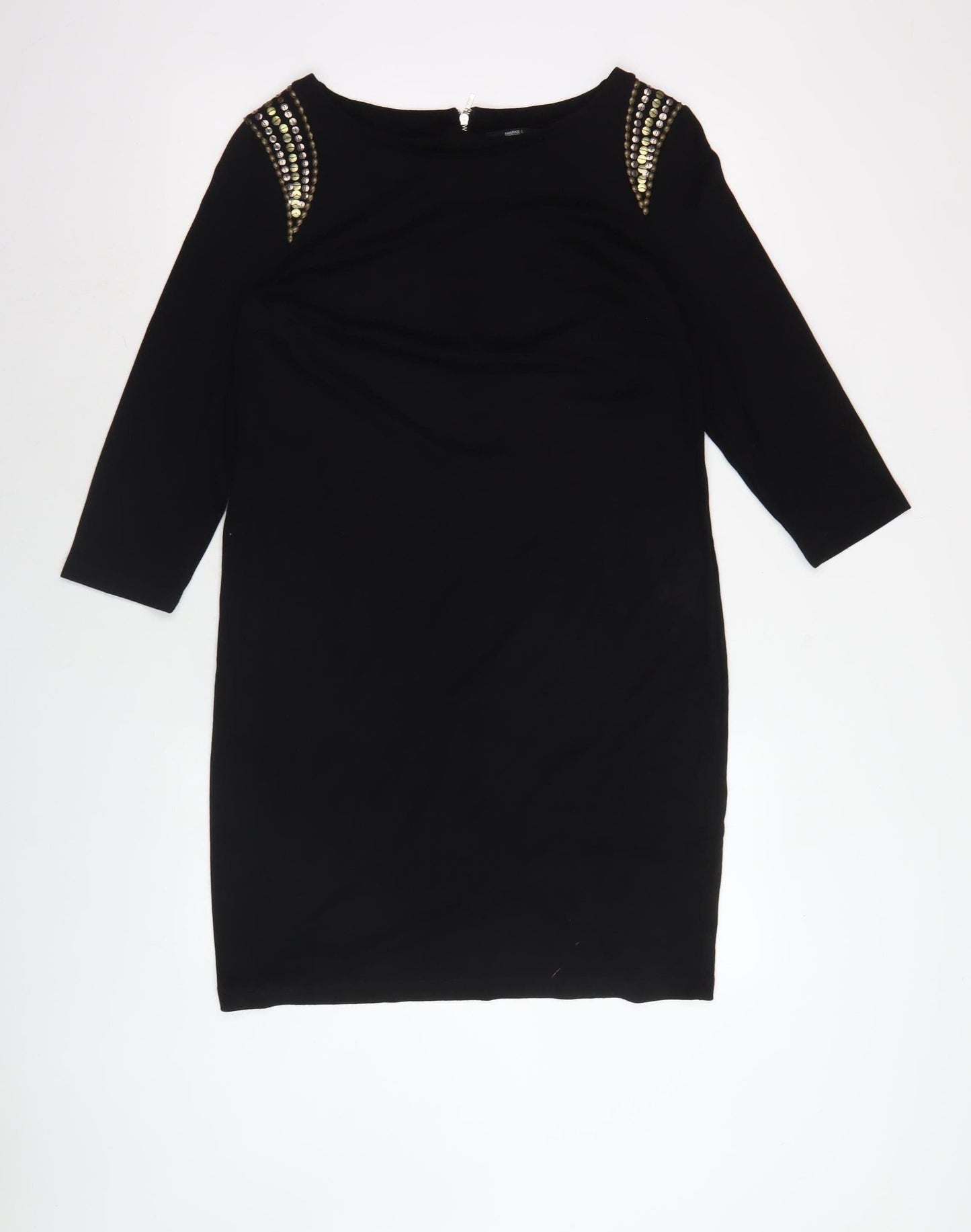 Marks & Spencer Women's Black Dress 14 Studded