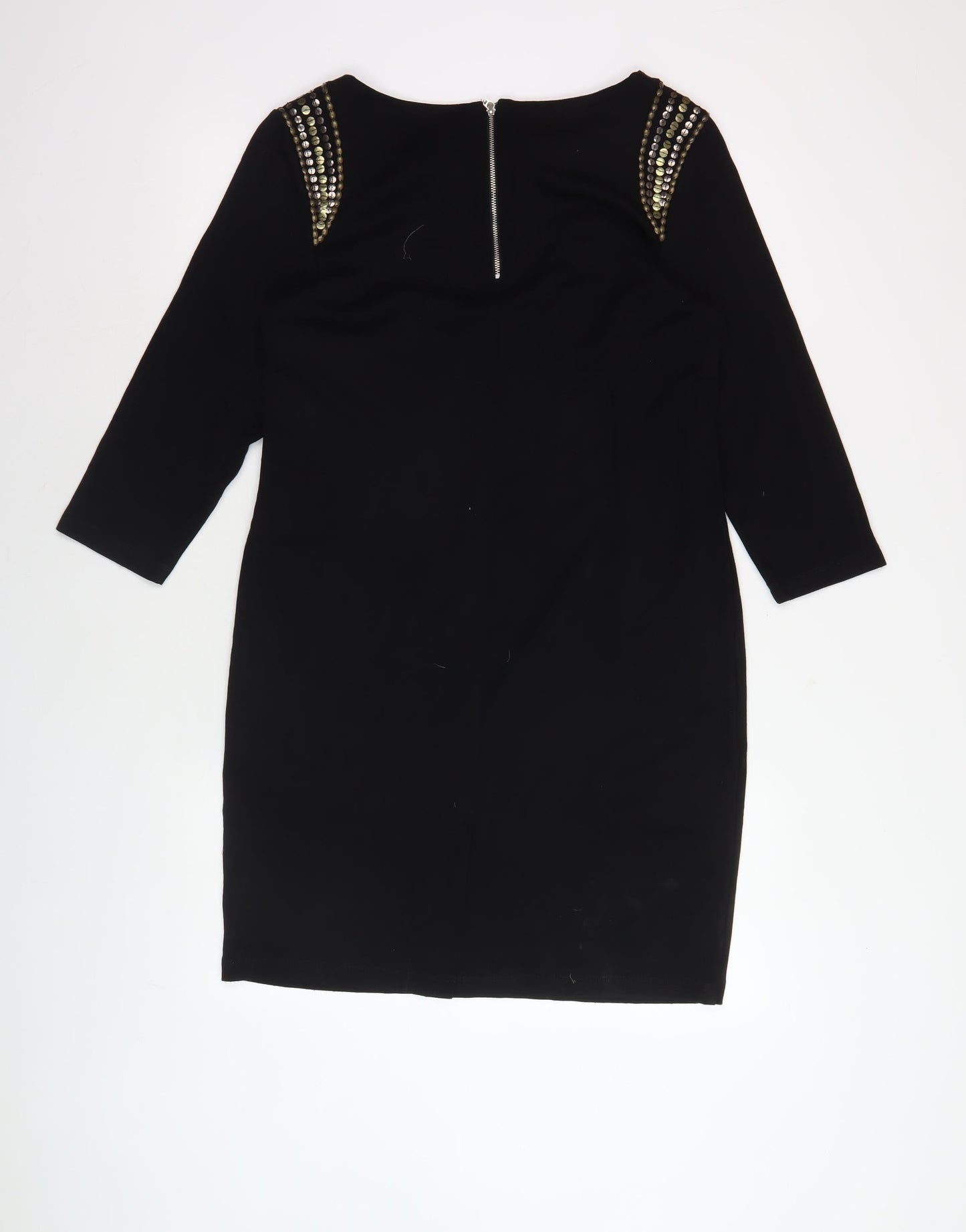 Marks & Spencer Women's Black Dress 14 Studded