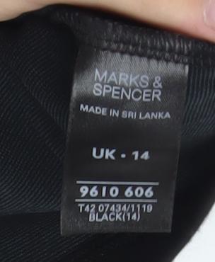 Marks & Spencer Women's Black Dress 14 Studded
