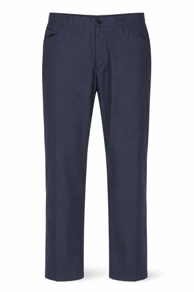 Next Men's Blue Regular Fit Trousers, XL