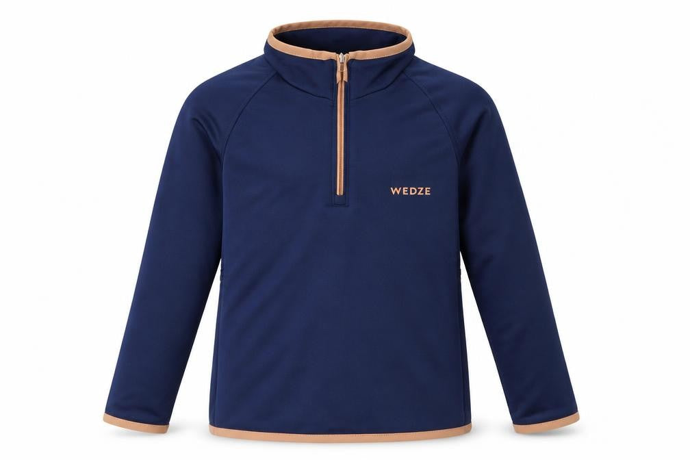 Decathlon Unisex Kids Blue Pullover Skiing Sweatshirt 4 Years