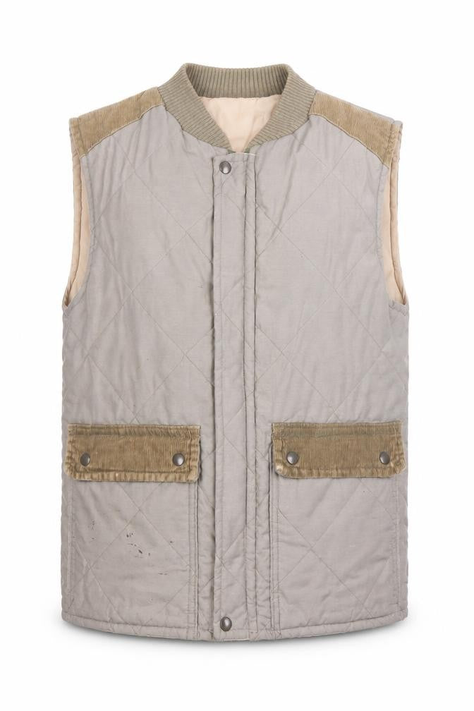 Invicta Men's Beige Quilted Waistcoat Size 38