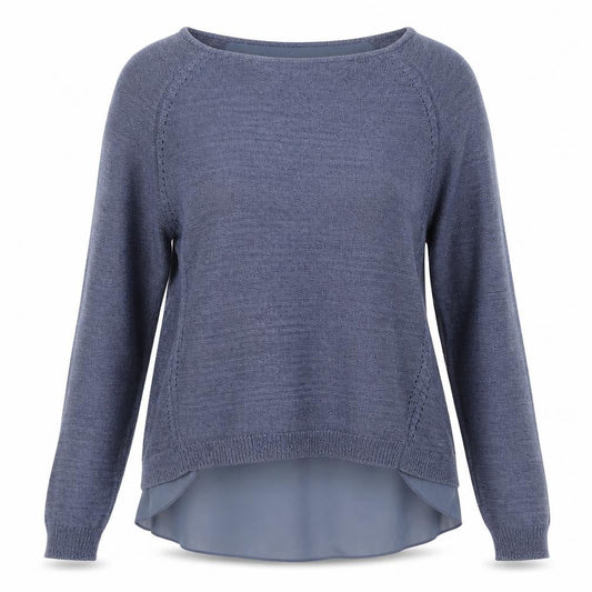 Valley Yoke Women's Blue M Boat Neck Jumper Casual