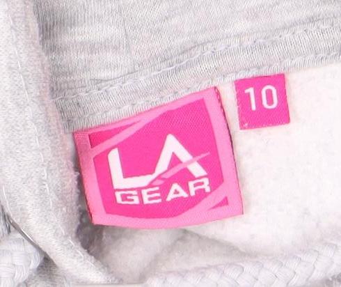 LA Gear Women's Grey Pullover Hoodie Size 10