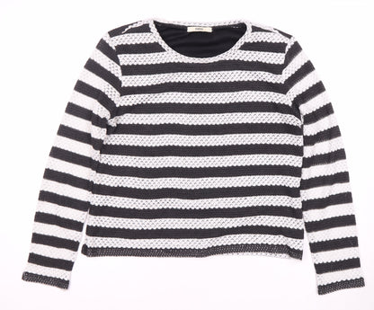 Oasis Women's Striped Long Sleeve T-Shirt Size 8