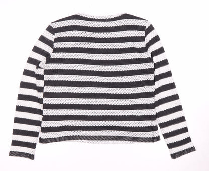 Oasis Women's Striped Long Sleeve T-Shirt Size 8