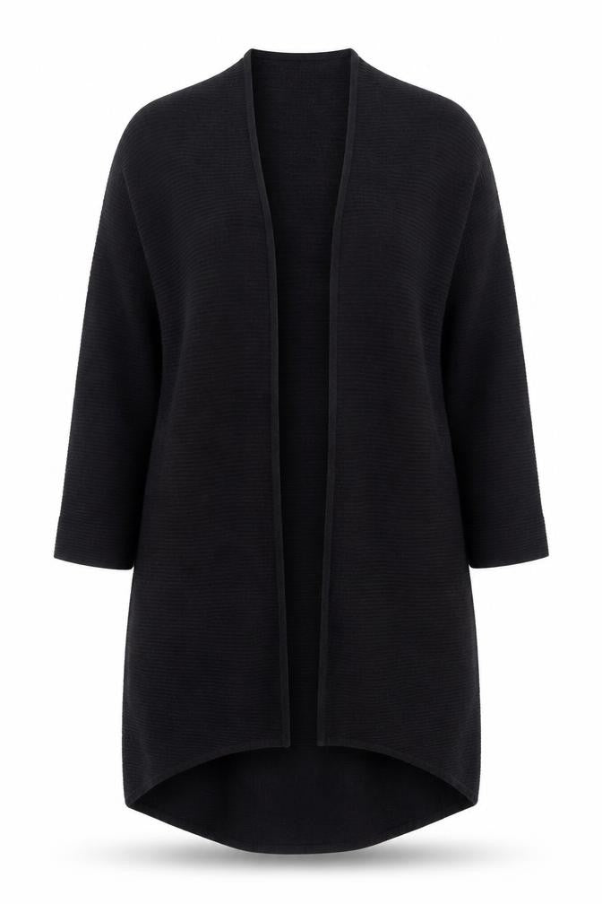 Planet Black Women's Medium Open Front Cardigan with Buckle