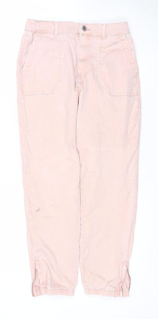 Marks and Spencer Women's Pink Cargo Trousers Size 10