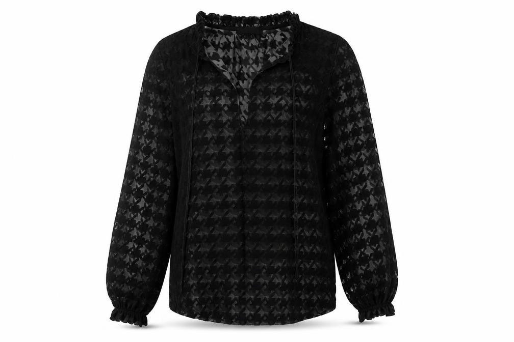 Zara Women's Black Mesh Blouse Size 10