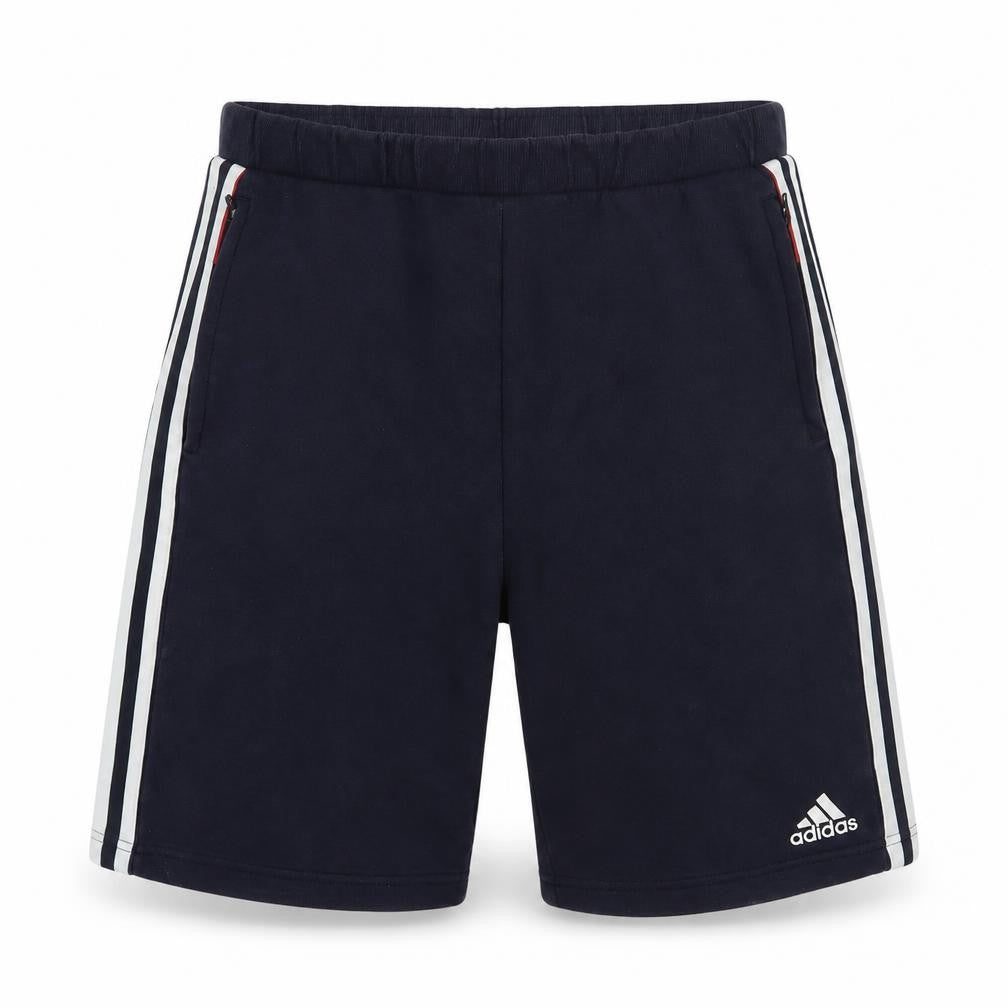 Adidas Boys Blue Athletic Shorts 16Y Elastic Waist