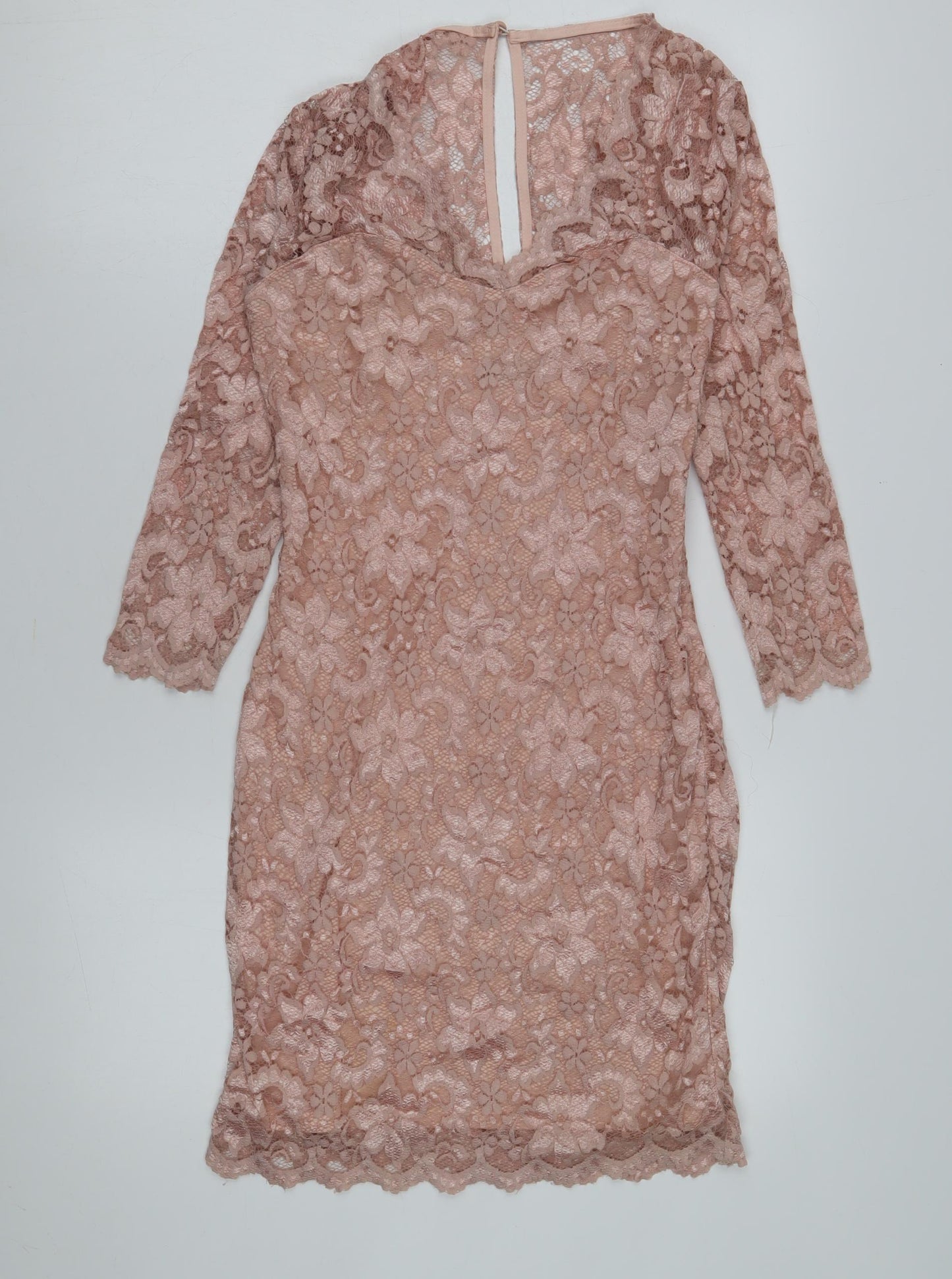 Lipsy Women's Pink Bodycon Dress Size 12