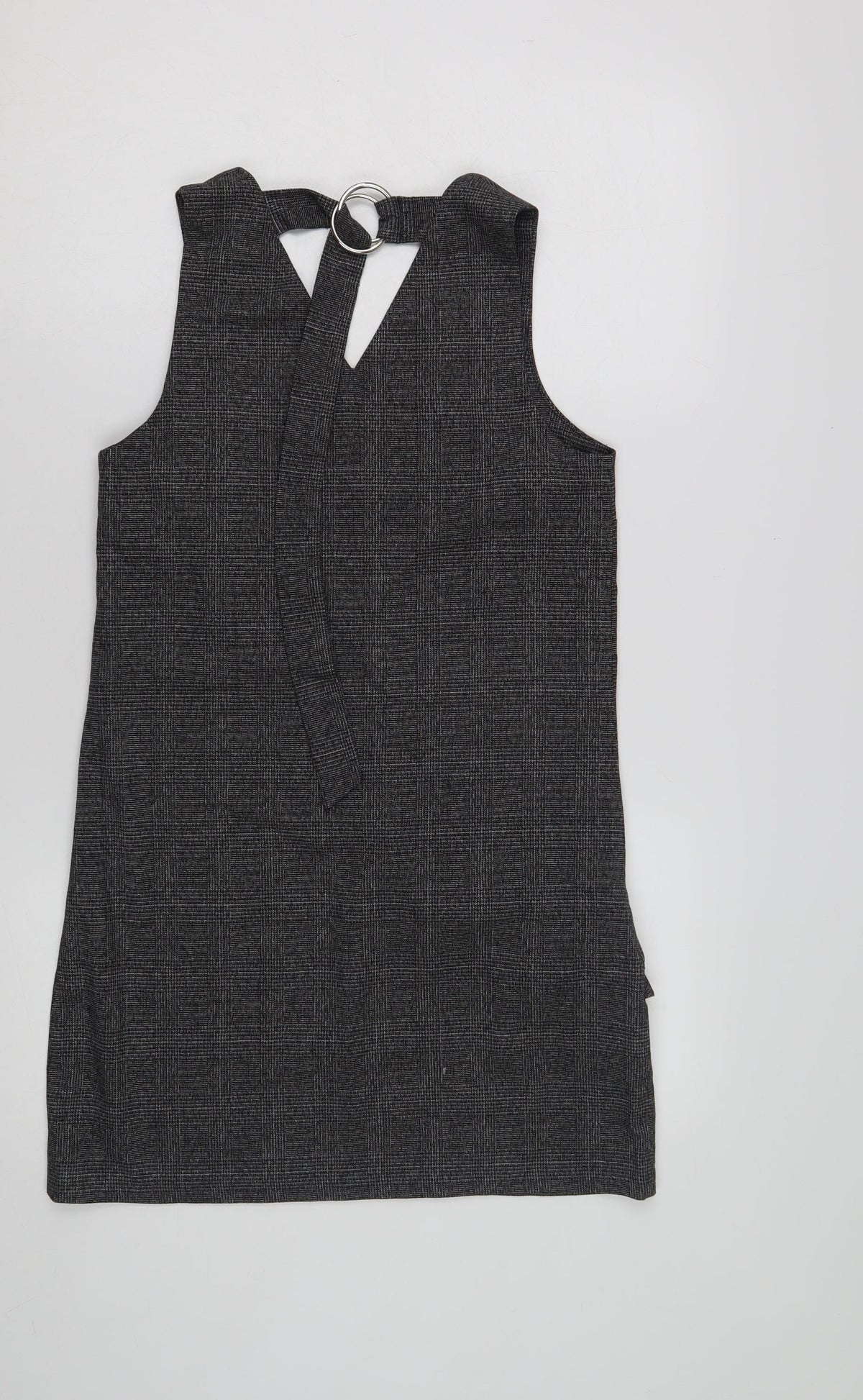 Mango Women's Black Check Sleeveless Dress Size 4