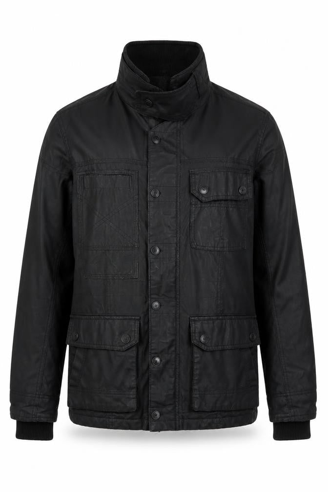 Next Men's Black Military Jacket S - Stylish & Practical
