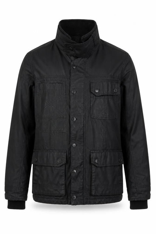 Next Men's Black Military Jacket S - Stylish & Practical