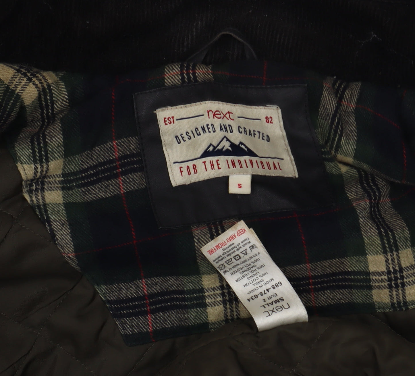 Next Men's Black Military Jacket S - Stylish & Practical