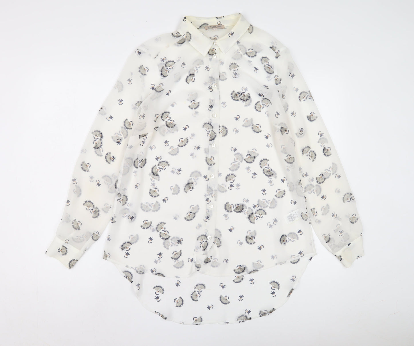 Limited Edition Women's Ivory Floral Button-Up Shirt