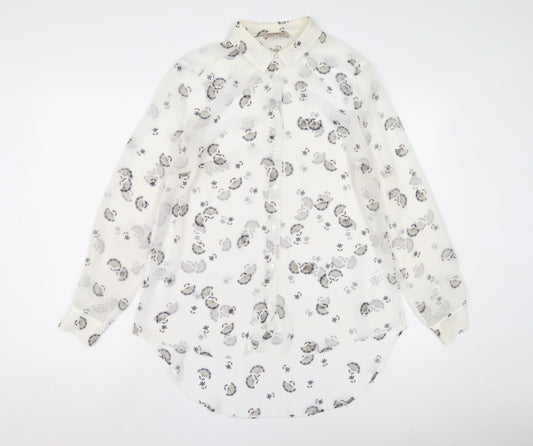 Limited Edition Women's Ivory Floral Button-Up Shirt