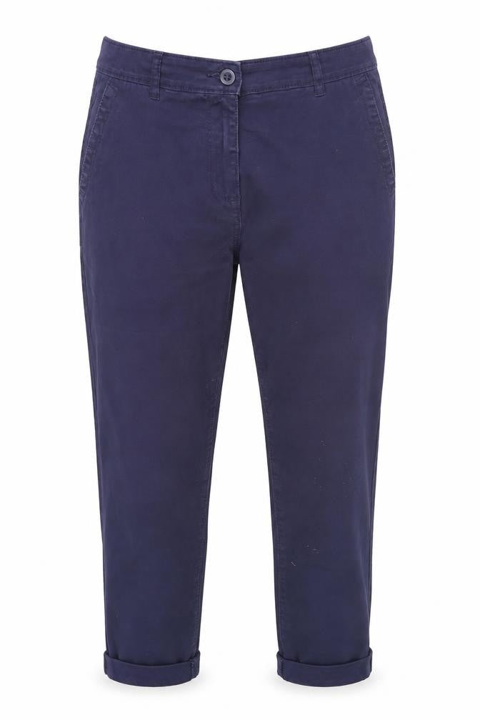 Next Women's Blue Cropped Trousers Size 11R Casual Work