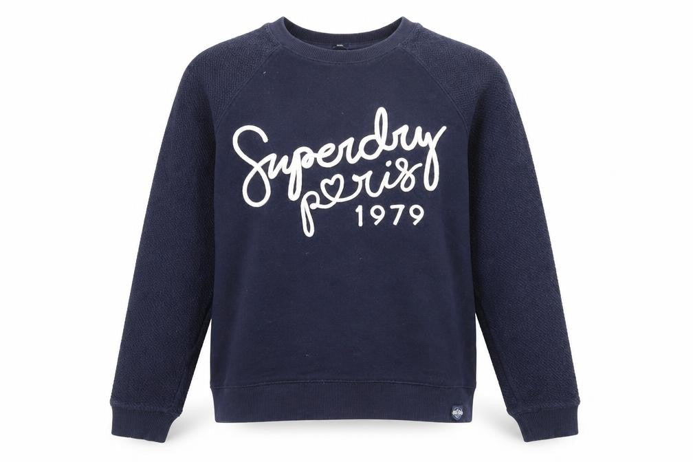 Superdry Women's Blue Pullover Sweatshirt S