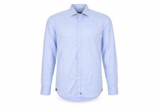 David Saddler Men's Blue XL Dress Shirt Classic