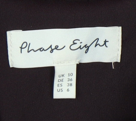 Phase Eight Women's Brown Long Sleeve Dress Size 10