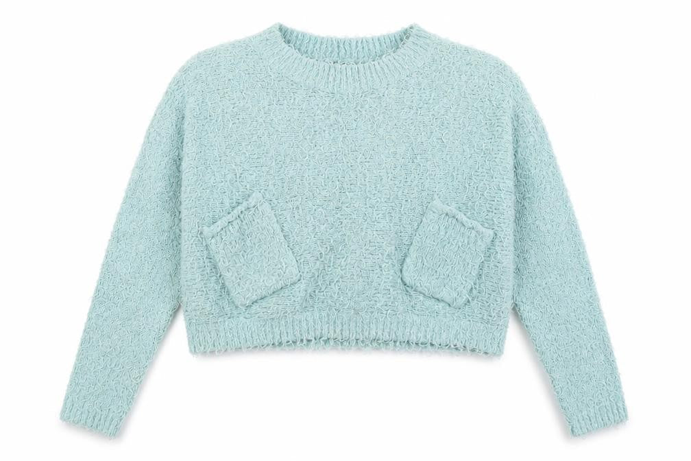 Brave Soul Women's Blue Chunky Knit Jumper Size 14